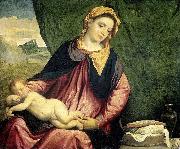 Paris Bordone Madonna with Sleeping Child china oil painting artist